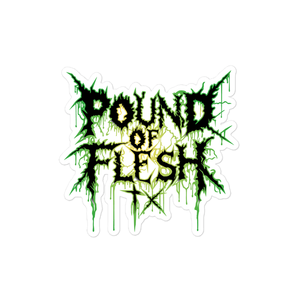 Pound Of Flesh TX Logo sticker